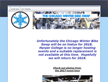 Tablet Screenshot of chicagowinterbikeswap.com